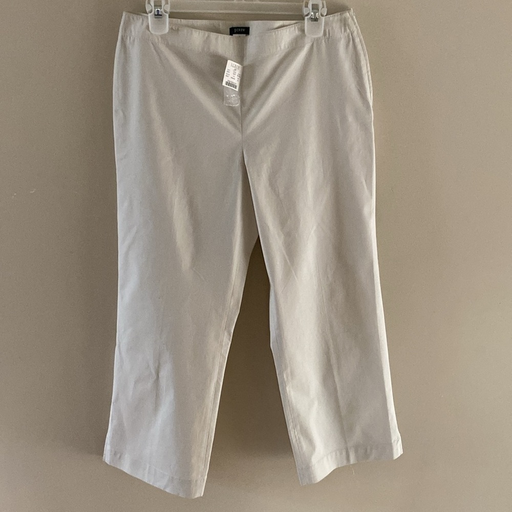 J. Crew Summer Lightweight Cotton Blend Crop Wide Leg